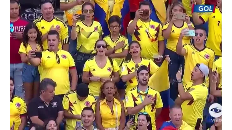 Así se cantó el himno de Colombia en el amistoso contra Chile, que hizo retumbar España