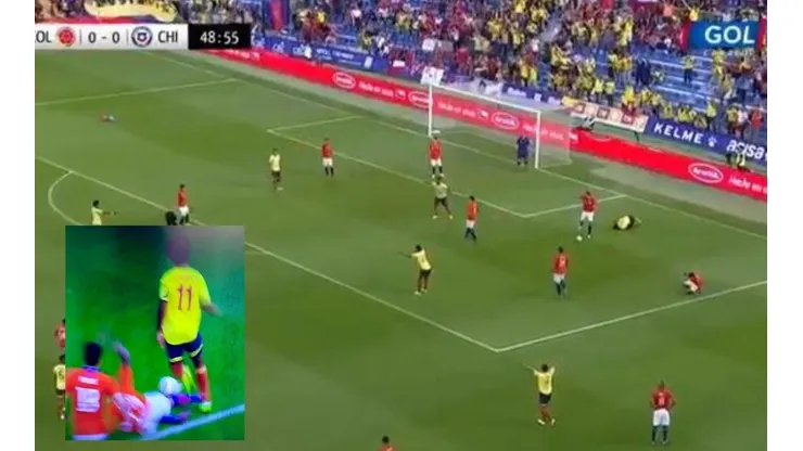 Era penal de aquí a la China: tumbaron a Cuadrado en el área y el juez ignoró todo