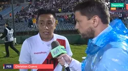 Cueva declaró terminando el partido en Montevideo.