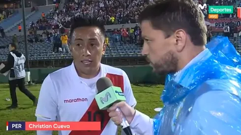 Cueva declaró terminando el partido en Montevideo.