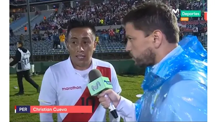 Cueva declaró terminando el partido en Montevideo.