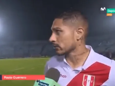 Paolo Guerrero justifica el resultado: "El profe está probando"