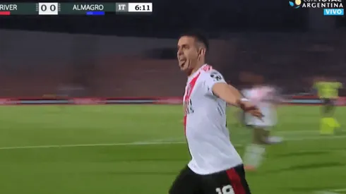 River metió un jugadón, le dio al travesaño y Borré aprovechó para el 1-0