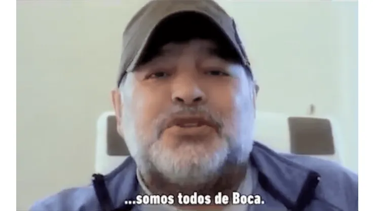 El video que grabó Maradona para los xeneizes: "Los argentinos somos todos de Boca"