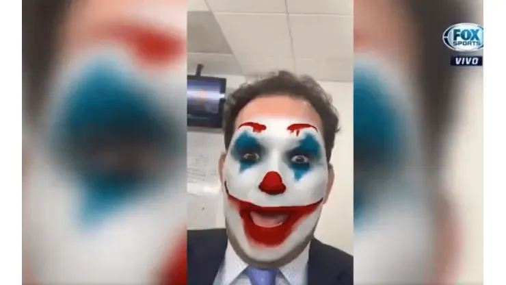 Gustavo Mendoza usó el filtro del Joker y Alex Blanco le puso un apodo insólito