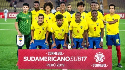 Ecuador Sub-17 en el pasado Sudamericano.