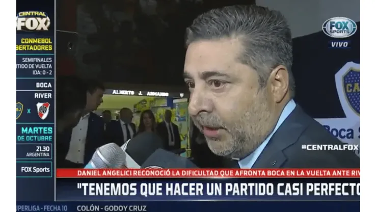 Angelici habló sobre la revancha contra River: "Tenemos que hacer un partido casi perfecto"