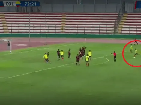 A dónde la puso: Golazo de Brayan Vera, de tiro libre, con la Selección Colombia sub 23