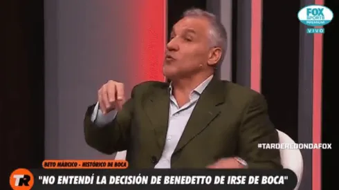 Beto Márcico le volvió a pegar a Benedetto por irse de Boca y tiró: "Con Wanchope no alcanza"