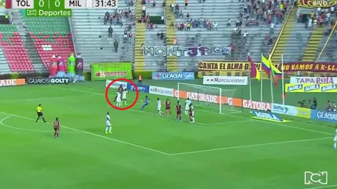 Millonarios controlaba el partido, pero Tolima pegó primero con un cabezazo de Quiñones