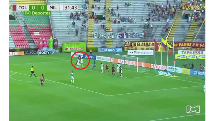 Millonarios controlaba el partido, pero Tolima pegó primero con un cabezazo de Quiñones