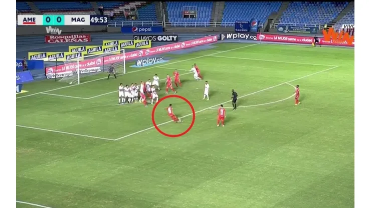 Un golazo de Carrascal pone en ventaja al América de Cali ante el Unión Magdalena