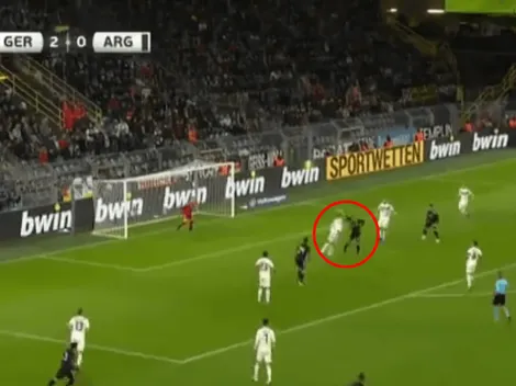 Entró y en tres minutos mojó: Alario metió un cabezazo espectacular y descontó para Argentina