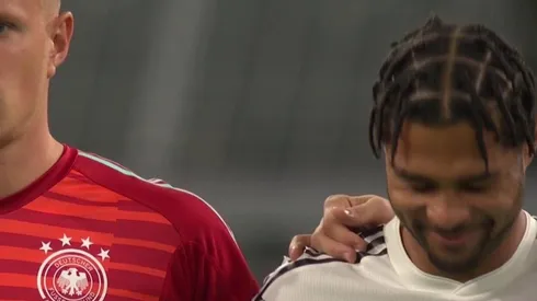 Gnabry se rió en medio del minuto de silencio en Alemania-Argentina