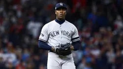 Así se ve la mano lesionada de Aroldis Chapman a días de la Serie de Campeonato