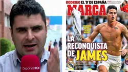 Juan Felipe Cadavid volvió a tirar contra la prensa española por "inflar" a James Rodríguez
