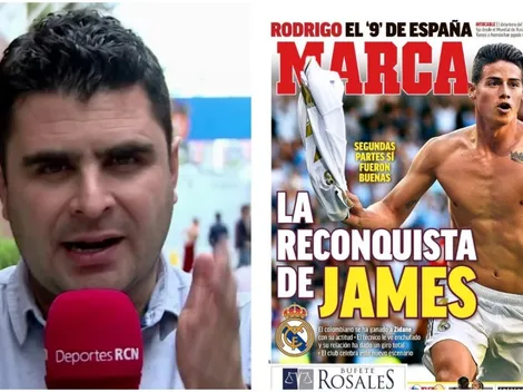 Juan Felipe Cadavid volvió a tirar contra la prensa española por "inflar" a James Rodríguez