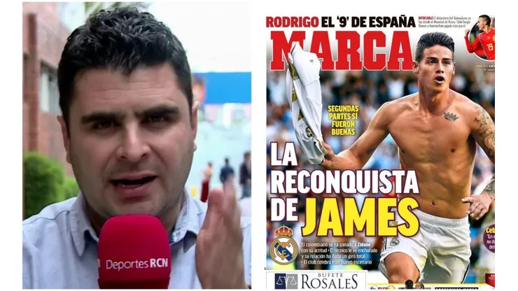 Juan Felipe Cadavid volvió a tirar contra la prensa española por "inflar" a James Rodríguez