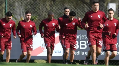 River en su más reciente entrenamiento.