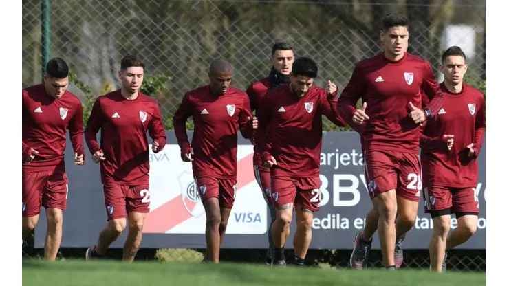 River en su más reciente entrenamiento.
