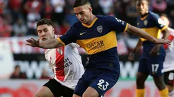 Iván Marcone en un partido ante River.