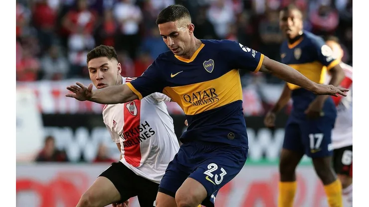 Iván Marcone en un partido ante River.