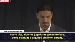 Zlatan Ibrahimovic, muy emocionado.