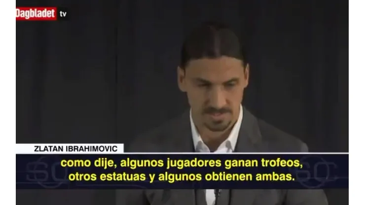 Zlatan Ibrahimovic, muy emocionado.