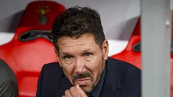 Diego Simeone reconoció que el Atlético de Madrid está por debajo del Barcelona y del Real Madrid.