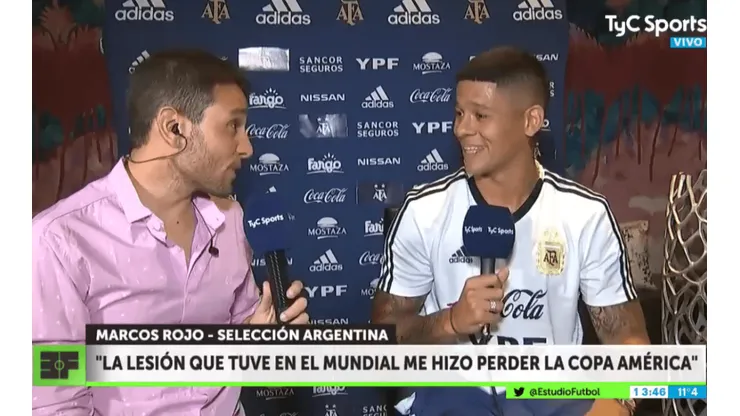 Rojo sobre Messi: "Es calentón, en los partiditos que hacemos quiere ganar siempre"