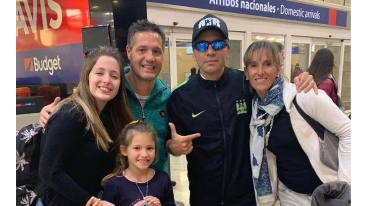 Pablo Lescano y la familia