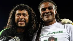 René Higuita y Jhon Jairo Tréllez.