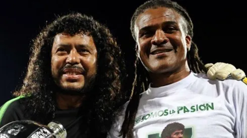 René Higuita y Jhon Jairo Tréllez.