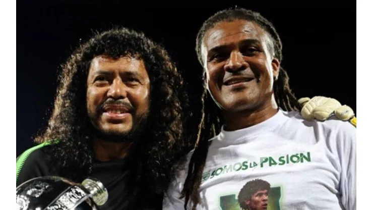 René Higuita y Jhon Jairo Tréllez.