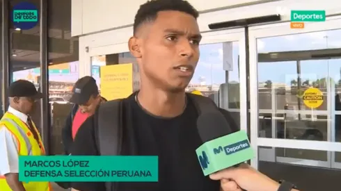 Marcos López jugó la sub 20 con Perú este año.