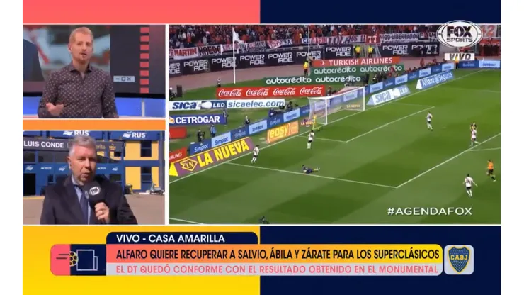 En FOX contaron que "a algunos jugadores de Boca les sorprendió el sistema que planteó Alfaro"