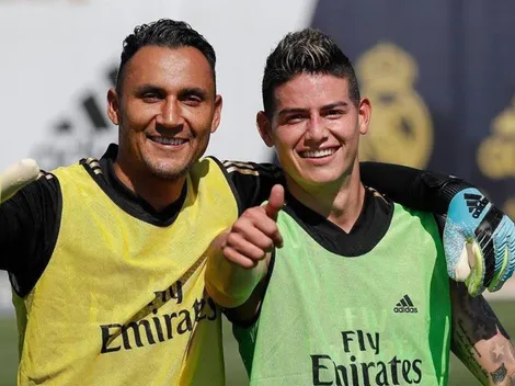 El mensaje de James Rodríguez a Keylor Navas tras su salida del Real Madrid