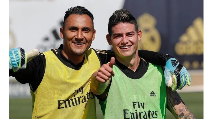 El mensaje de James Rodríguez a Keylor Navas tras su salida del Real Madrid