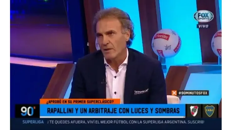 Ruggeri cargó contra el colombiano Fabra.