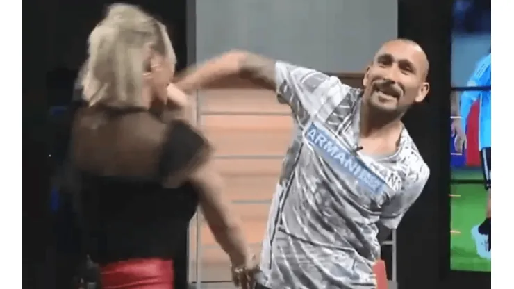 Quién es la periodista que bailó cuarteto en vivo con Cholo Guiñazú