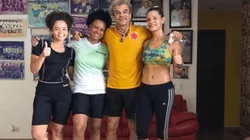 Al Pibe Valderrama lo sorprendieron con el beso del koala