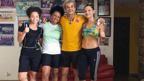 Al Pibe Valderrama lo sorprendieron con el beso del koala