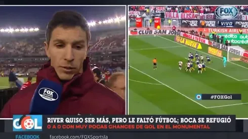 Ignacio Fernández luego del encuentro.