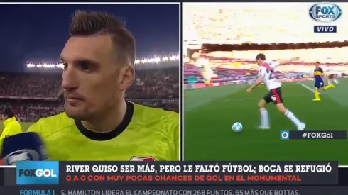 Foto de Franco Armani, arquero de River.