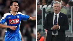Carlo Ancelotti reconoció la labor de Chucky Lozano