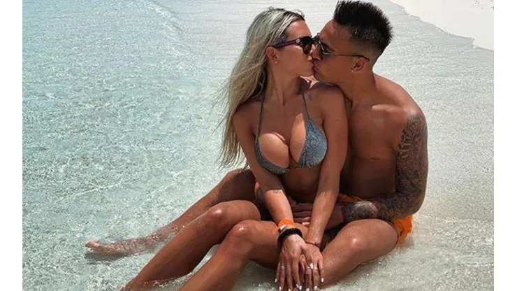 Lautaro Martínez se quedó dormido encima de Agus Gandolfo y ella recordó el video en Instagram