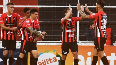 La celebración de los jugadores de Patronato.