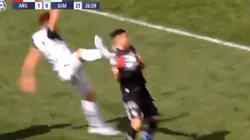 Caraballo vio la roja por una terrible patada voladora y Argentinos hundió un poco más a Gimnasia