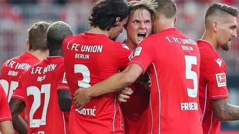 El festejo de los jugadores de Union Berlin.