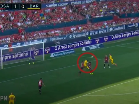 El pollo de Messi: Ansu Fati cabeceó y le dio el empate parcial al Barcelona